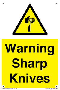 Warning Sharp Knives